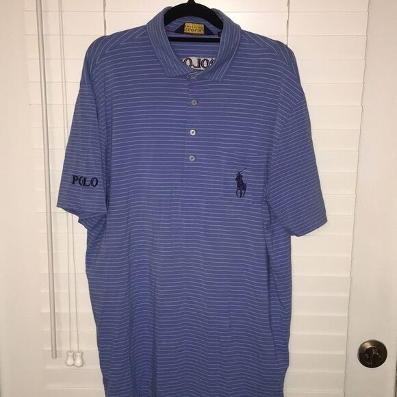 Ralph Lauren Polo Stretch Lisle TPC Performance Center Pro Big Pony Pocket Golf - Picture 1 of 9